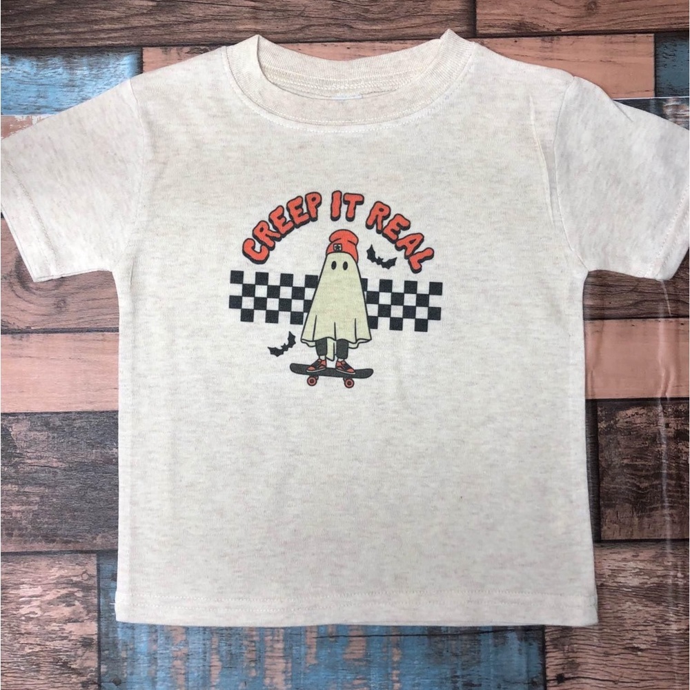 Size 2T toddler shirt Halloween creep it real NEW